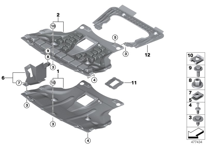 BMW 51458260809 Sheet Metal Nut, Self-Locking