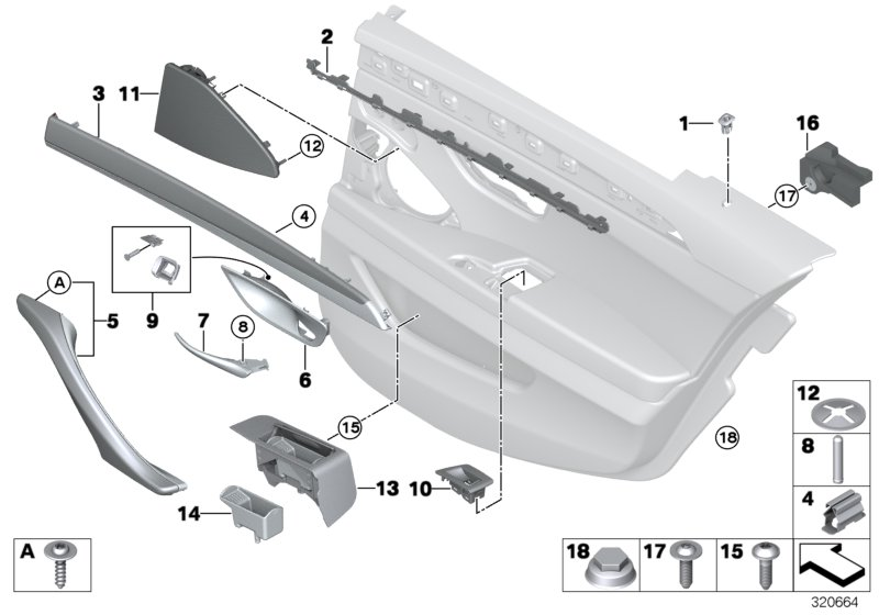 BMW 51427359350 Cover For Right Loudspeaker