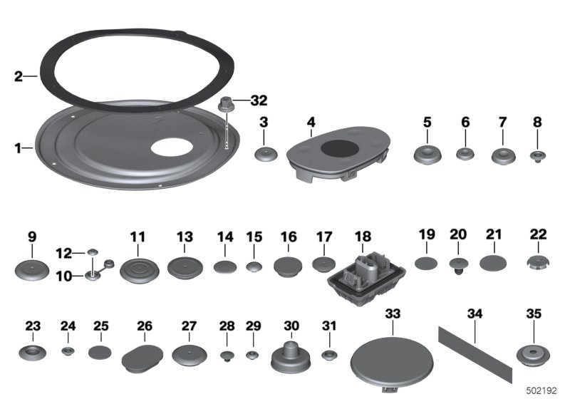 BMW 07147128618 Thick Support