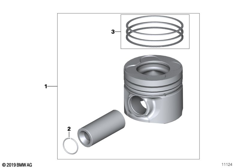 BMW 11257799883 Mahle Piston