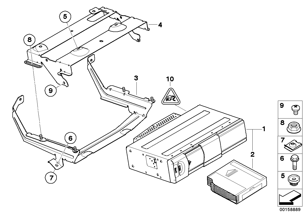 BMW 65156973096 Bracket Cd-Changer