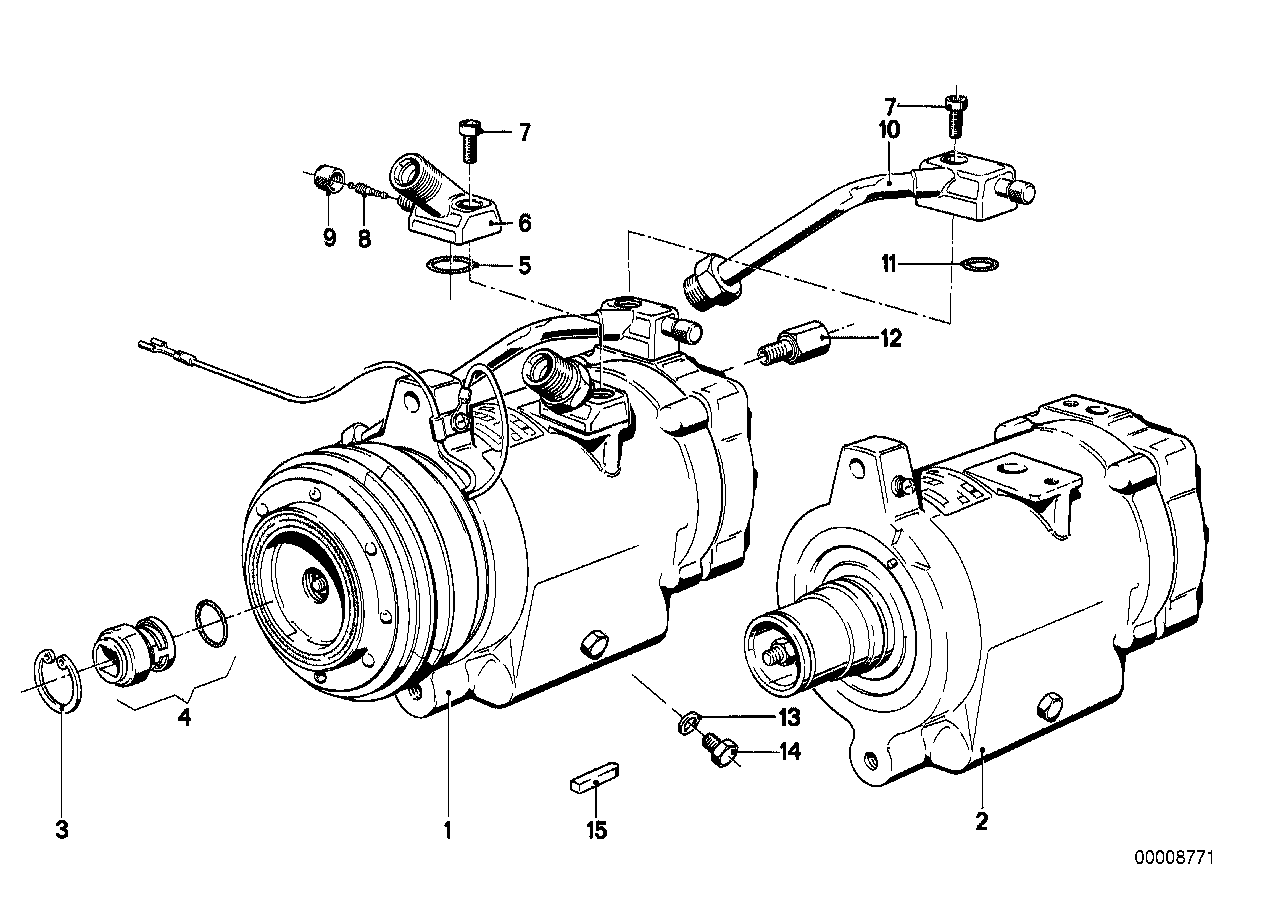 BMW 64521367375 Connector Pressure Pipe
