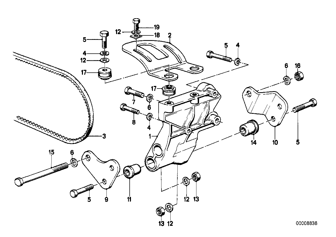 BMW 64521277002 Adjusting Bar