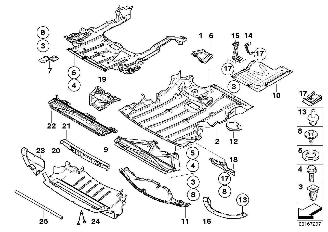 BMW 51718046512 Adapter Strip, Front Panel