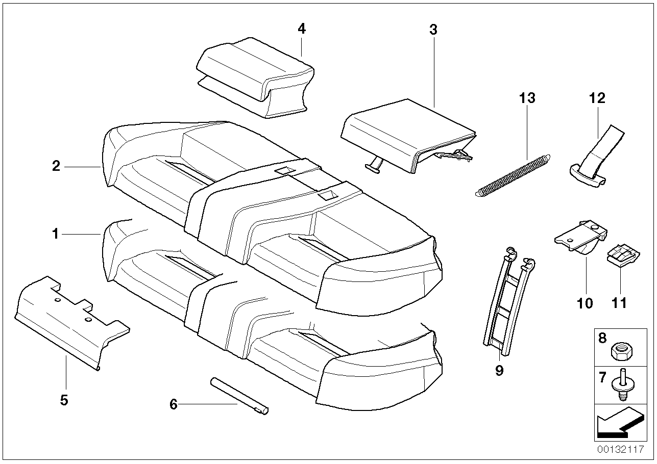 BMW 52238228045 Clip