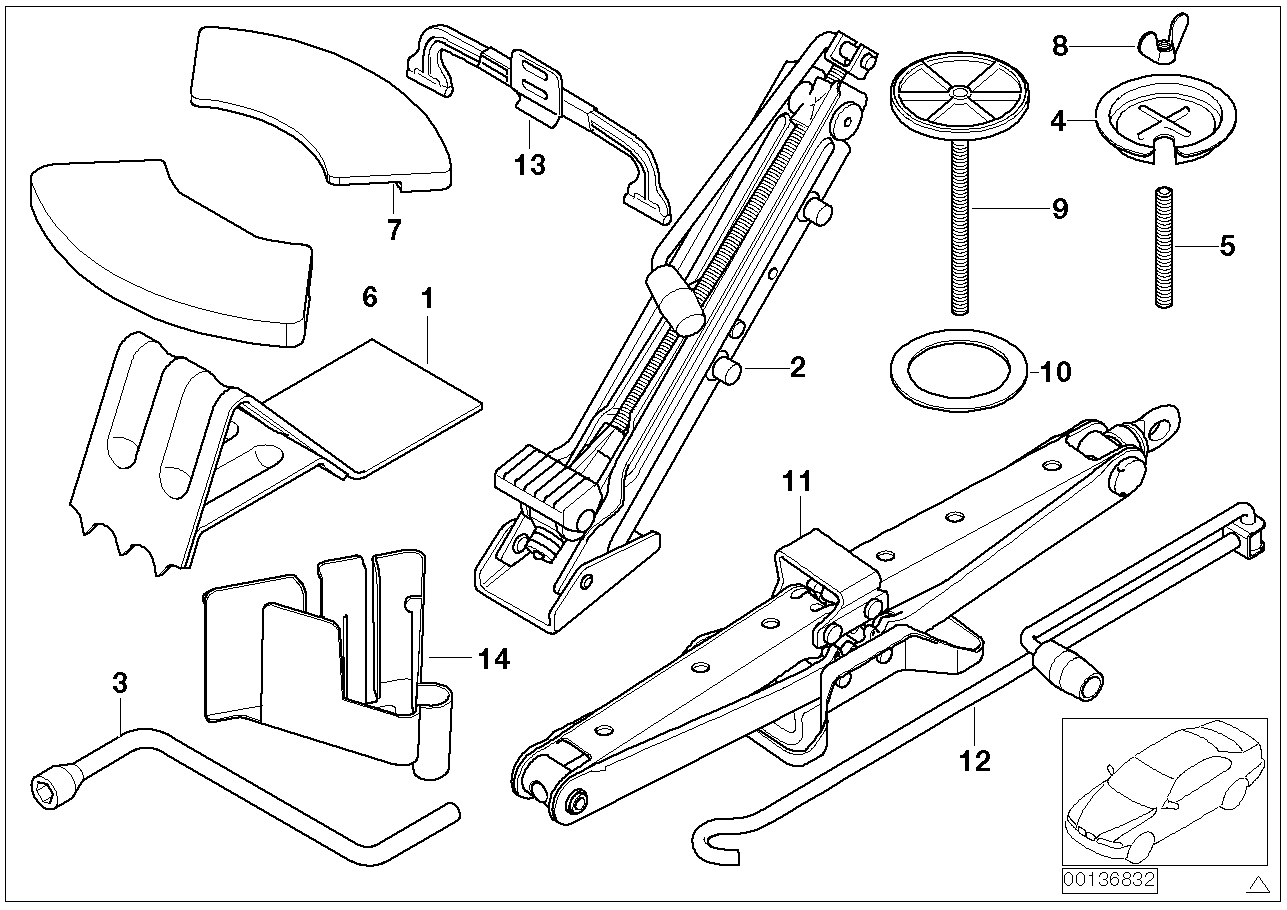 BMW 71121103038 Chock