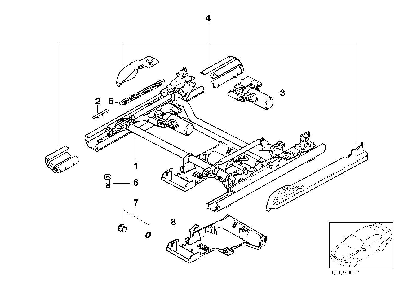 BMW 52108157401 Bracket Set For Plugs