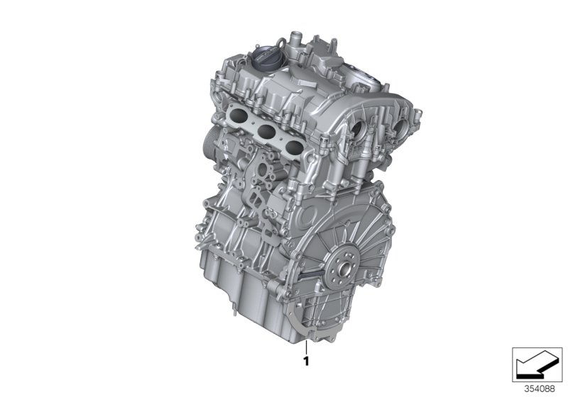 BMW 11002455314 Exchange Short Engine