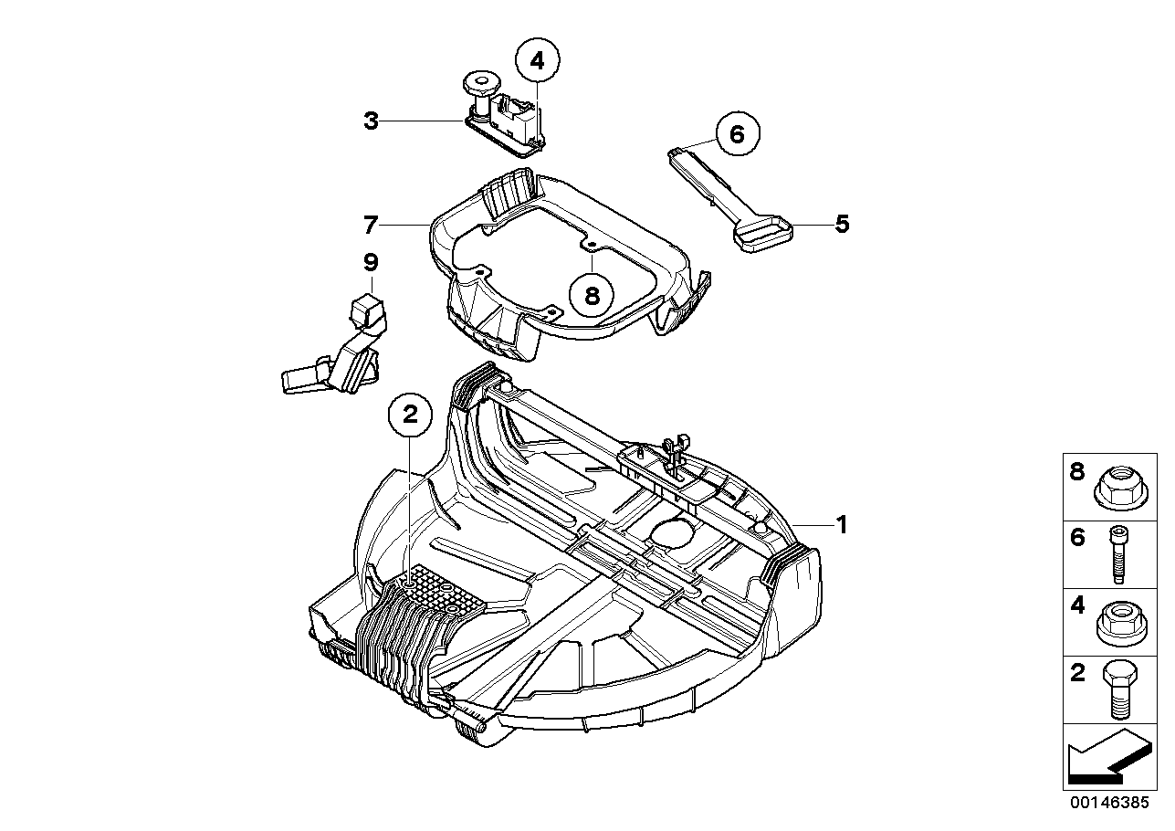 BMW 51717030510 Emergency Wheel Lowering Mechanism