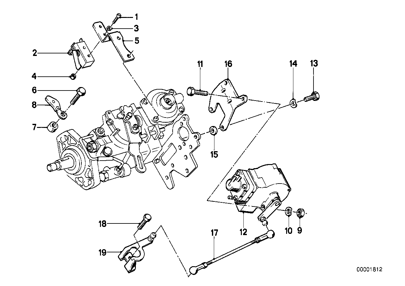 BMW 11741277128 Gear Change Lever