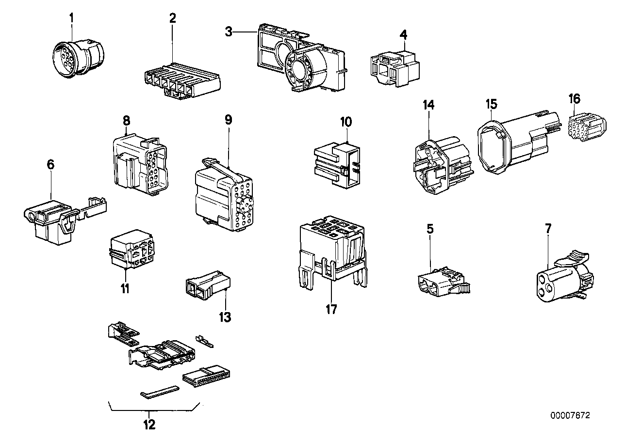 BMW 12521273100 Plug Terminal For Engine Diagnosis