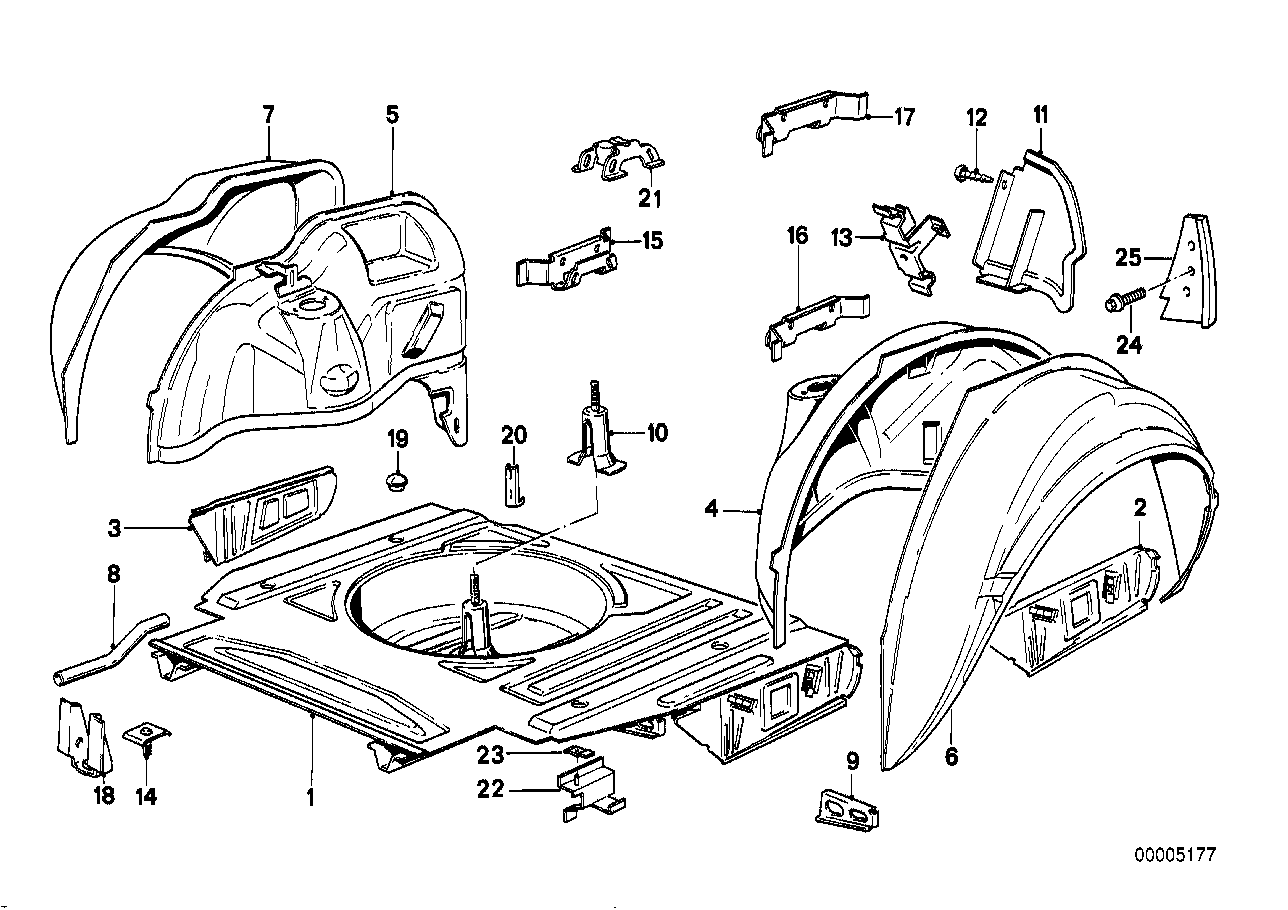 BMW 51711916126 Locking Plug Right