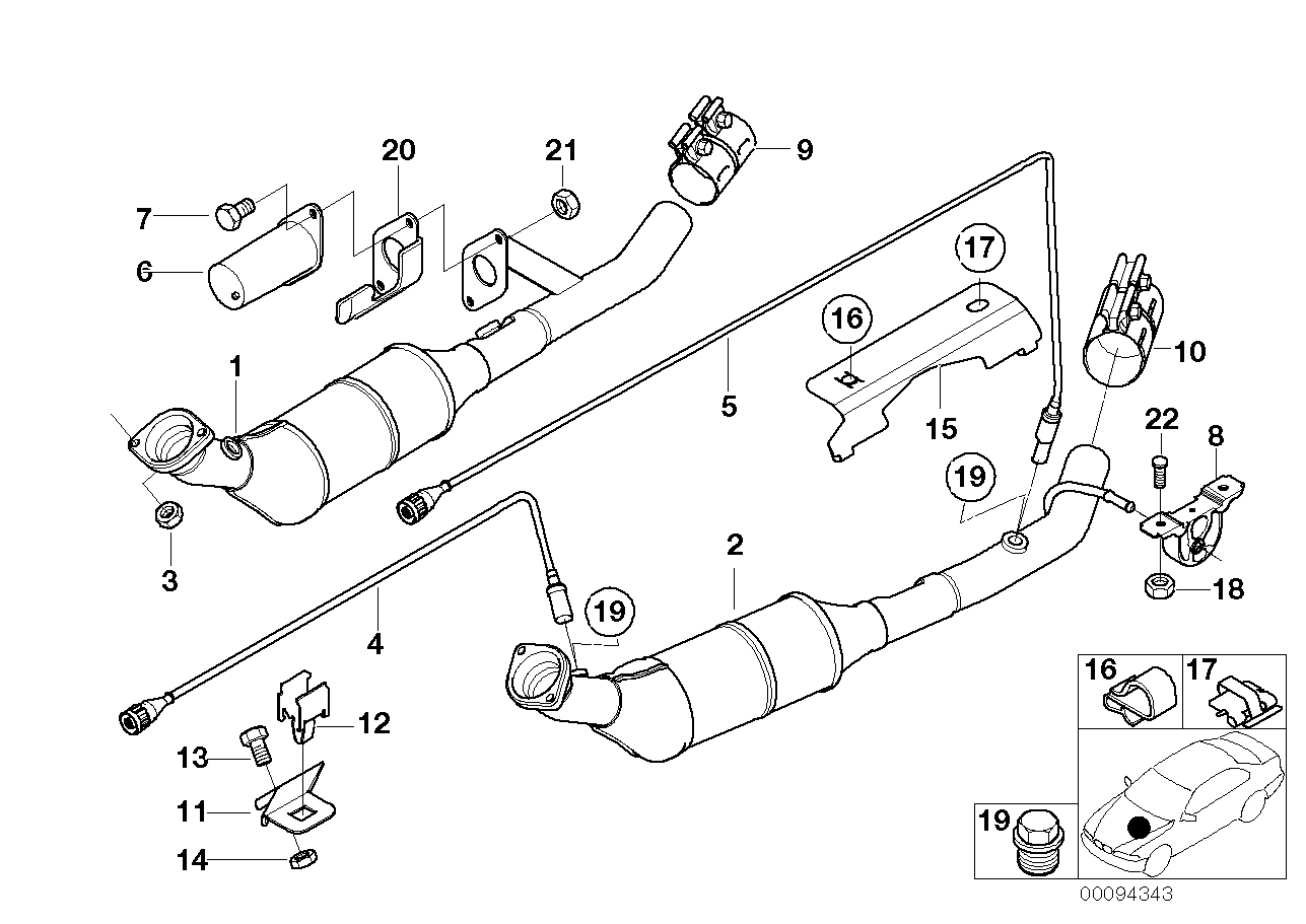 BMW 07119913019 Hex Bolt