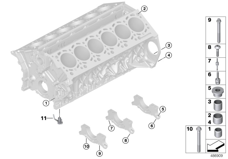 BMW 11428623611 OIL SPRAYING NOZZLE