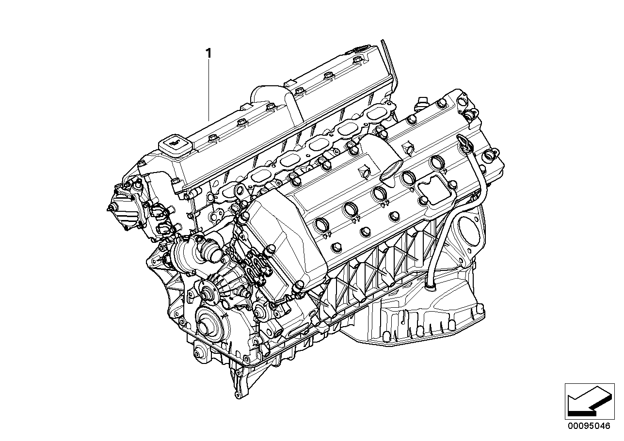 BMW 11000439115 SHORT ENGINE