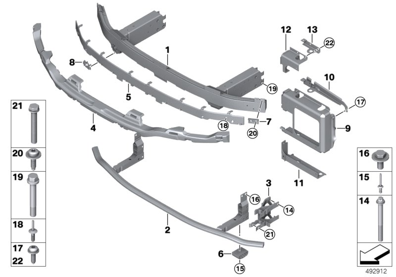 BMW 07119905287 Hex Bolt With Washer