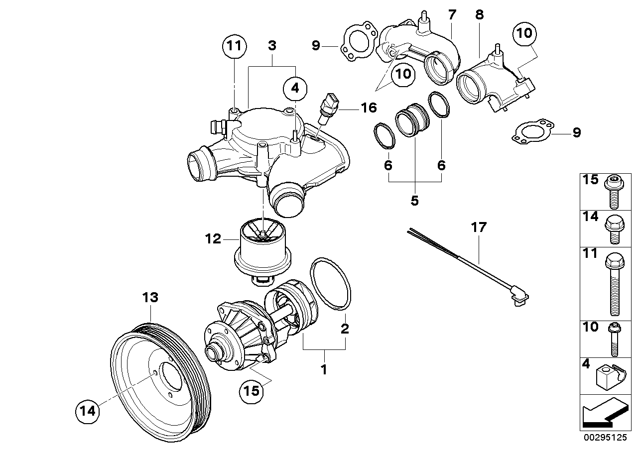 BMW 12517847971 Repair Wiring Harness, Coolant Sensor