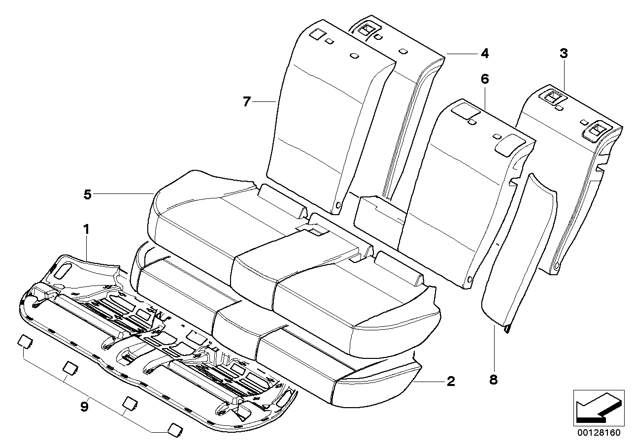 BMW 52203422149 Seat Cover, Leather