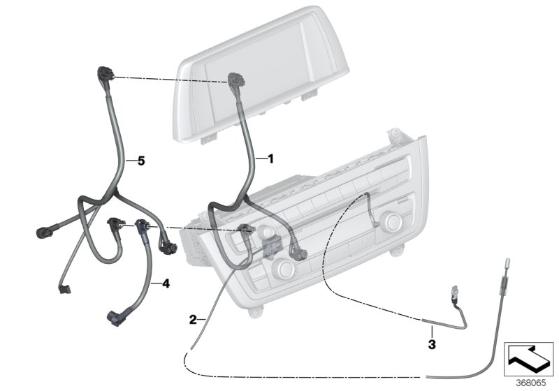 BMW 61119308569 Connecting Line Bluetooth Aerial / Hu-H