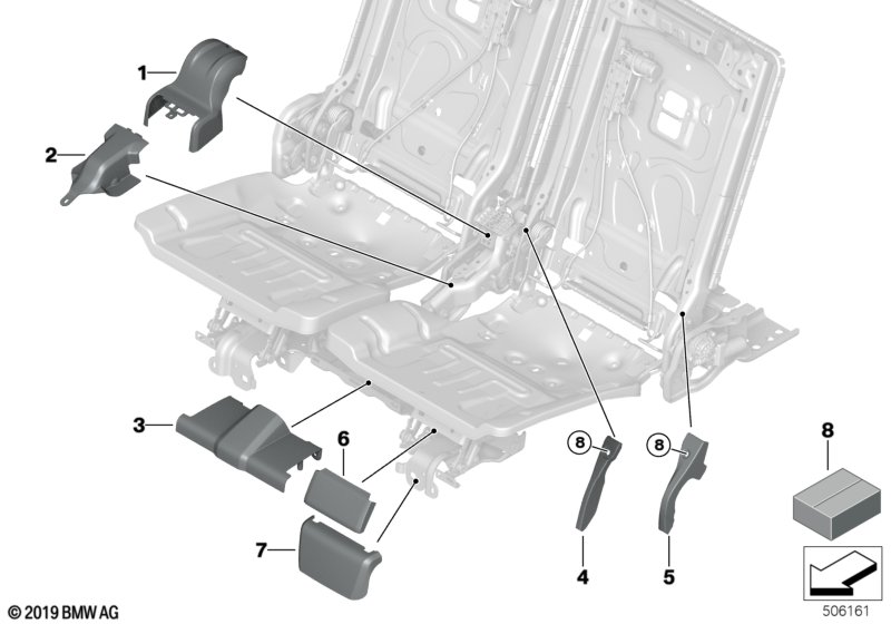 BMW 52307954272 COVERING OUTER RIGHT