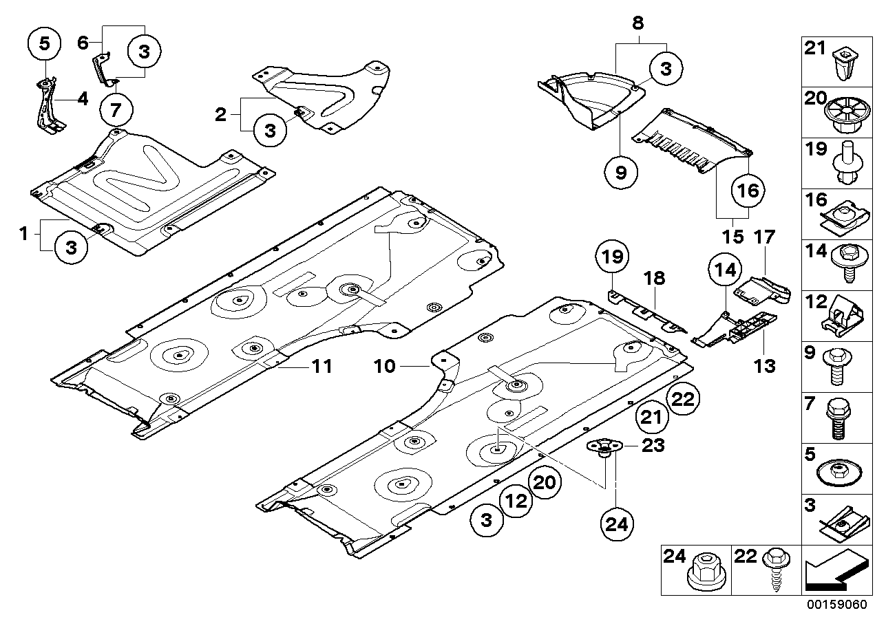 BMW 51757139115 Deflector Lip, Underbody Shield