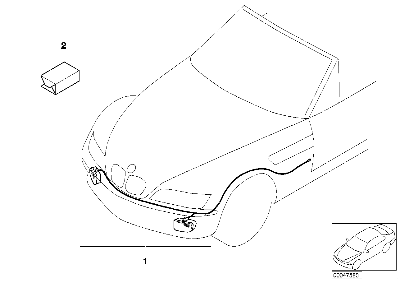 BMW 63170009207 Installing Set Fog Lamps