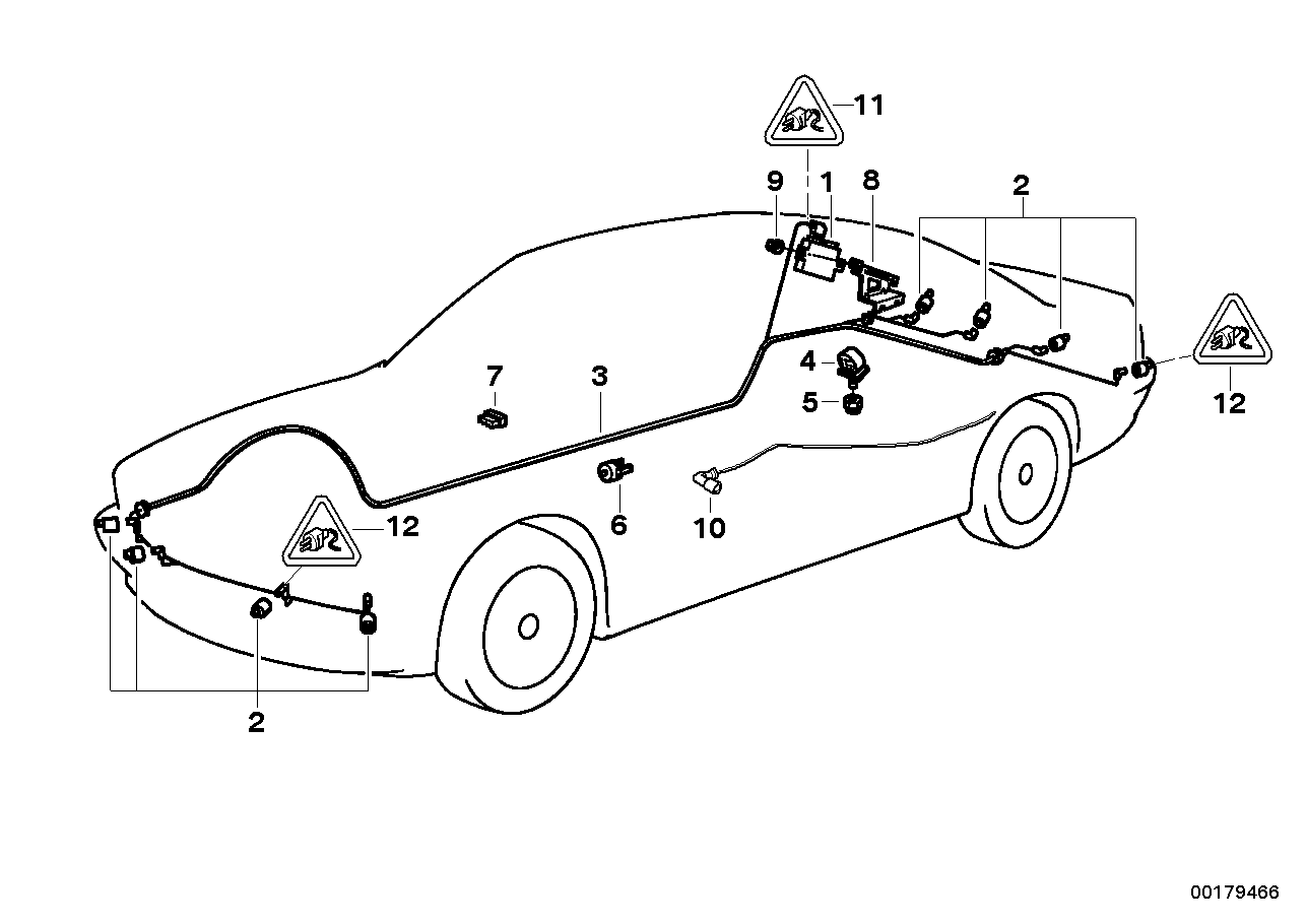 BMW 61128362097 Repair Cable Pdc