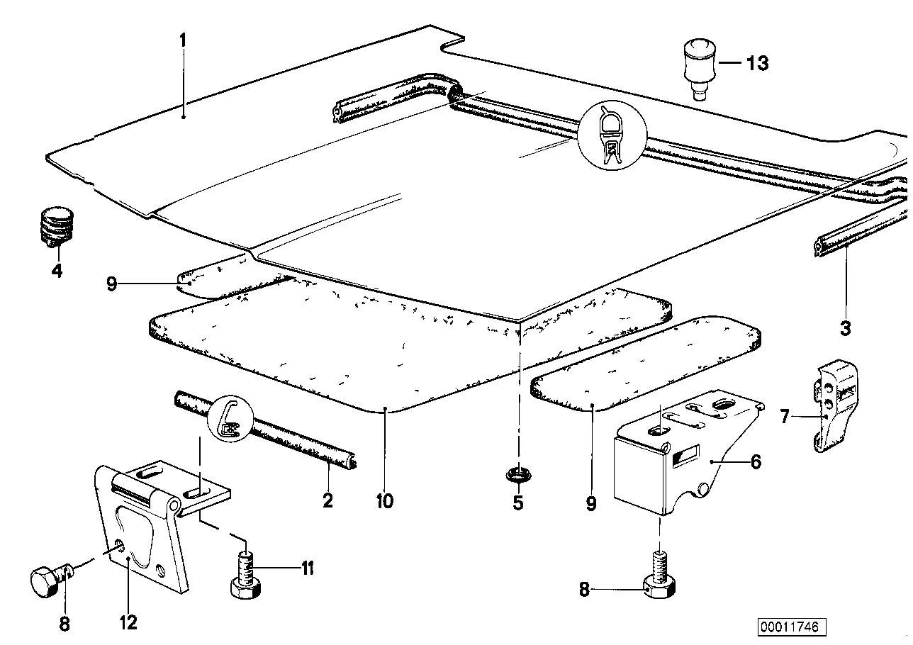 BMW 41611870532 Hinge