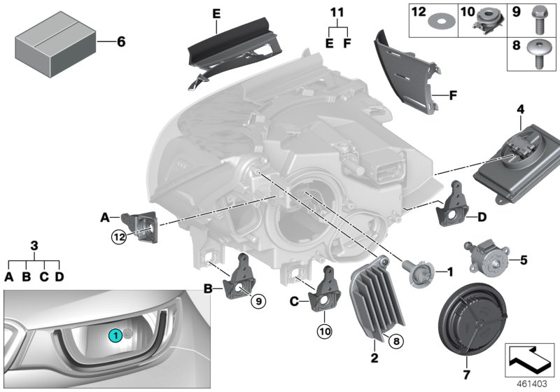 BMW 63117367751 Control Unit, Daytime Driving Lights