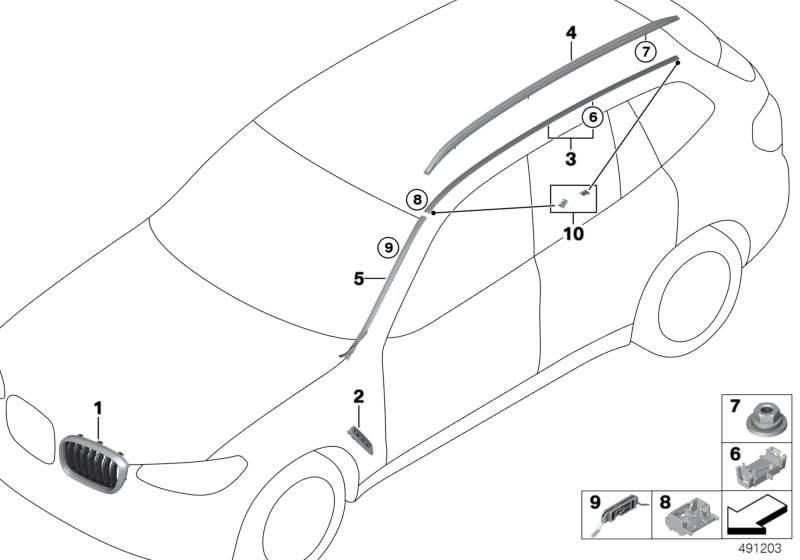 BMW 51137478600 Clip