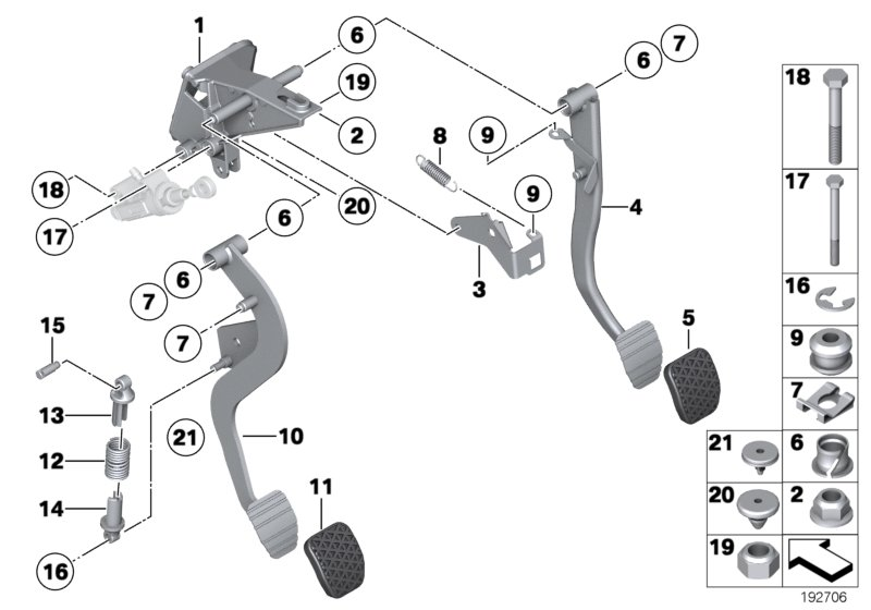 BMW 35316750569 Clutch Pedal Stop Buffer