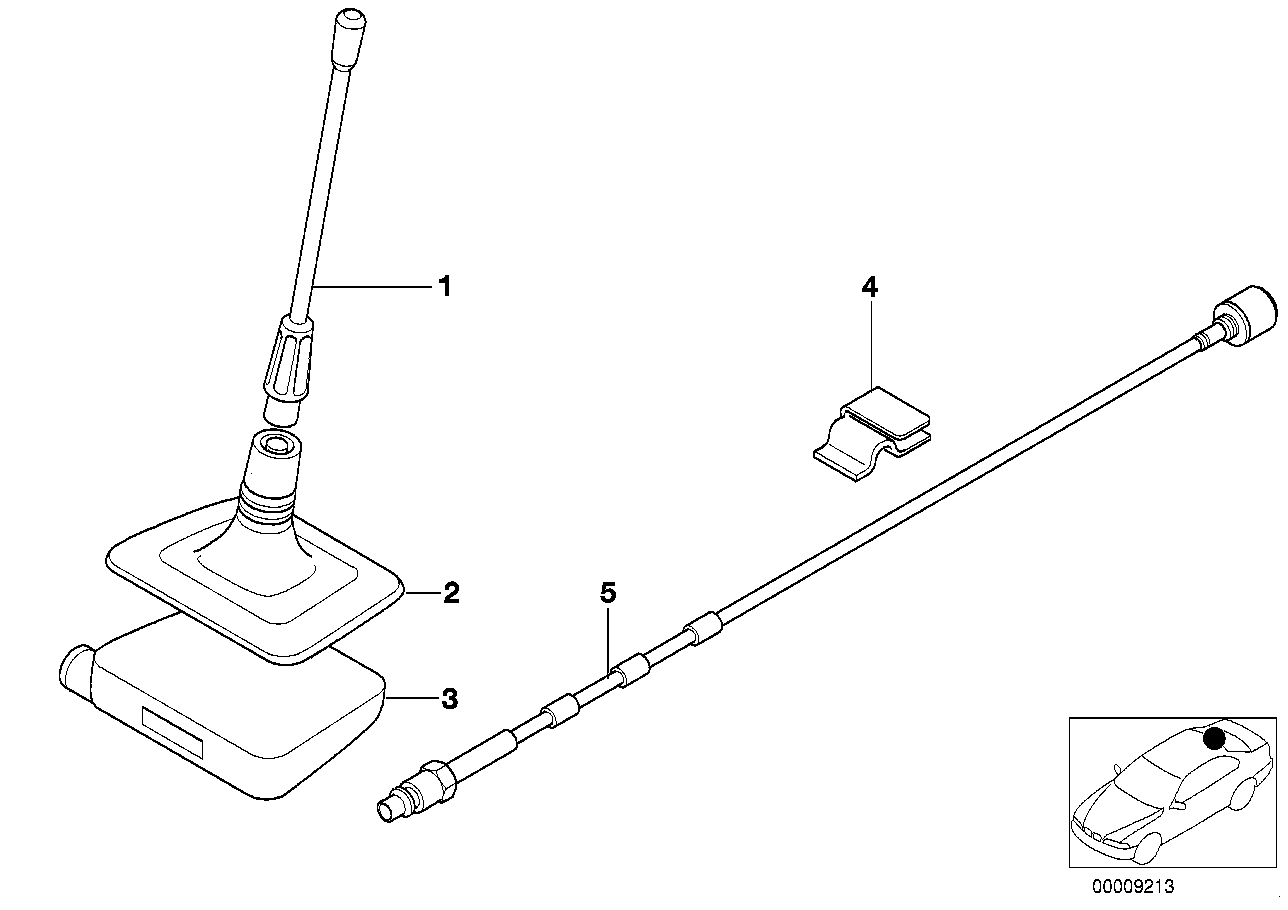 BMW 84508369460 Antenna Radiator