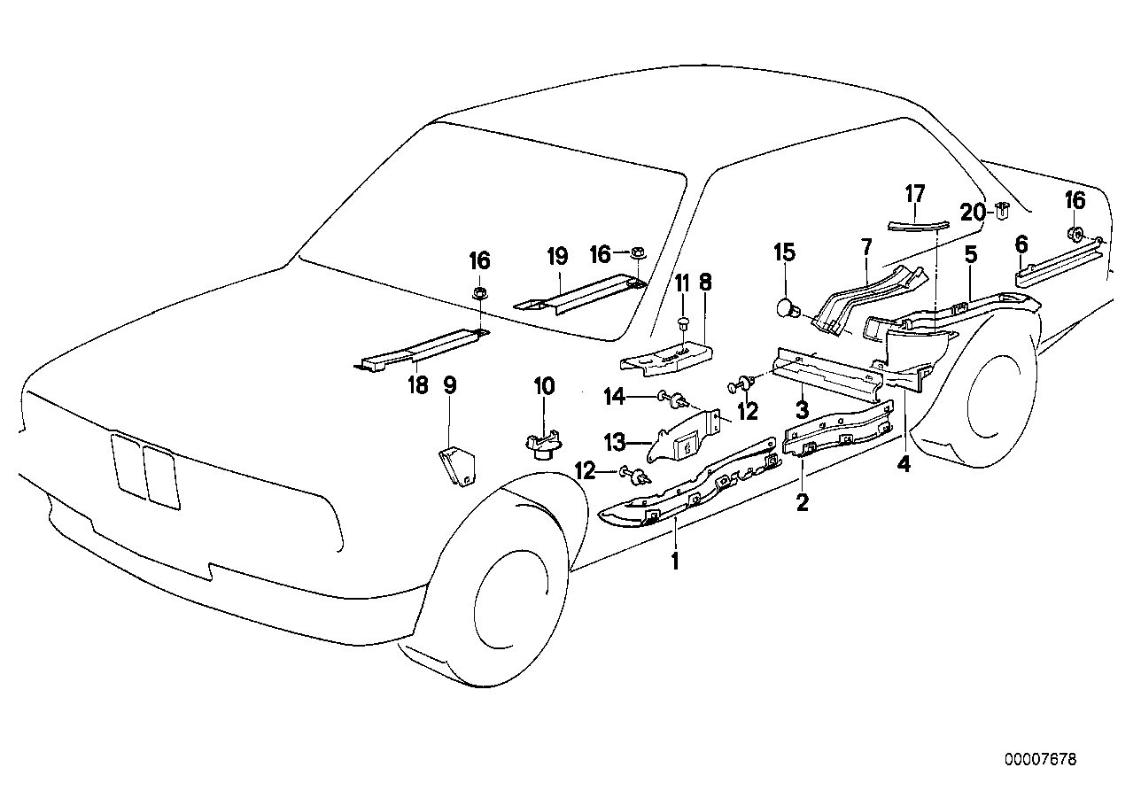 BMW 61131384465 Cover, Wheel Housing, Rear Left