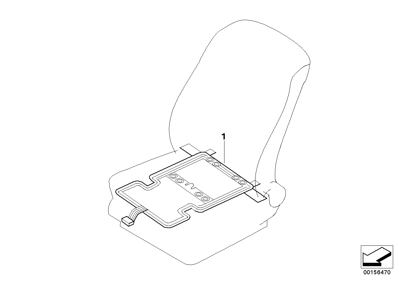 BMW 65776964881 Sensor Mat, Front Seats