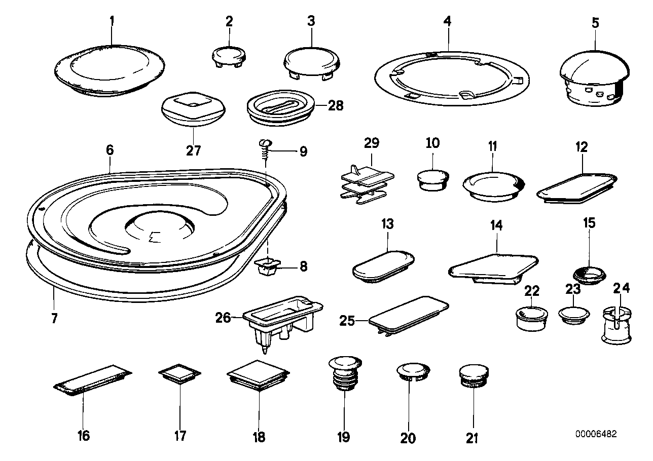 BMW 61131379865 Blind Plug