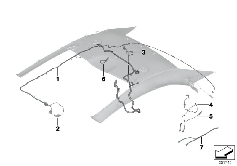 BMW 54377191362 Wiring Harness, Hydraulic Pump