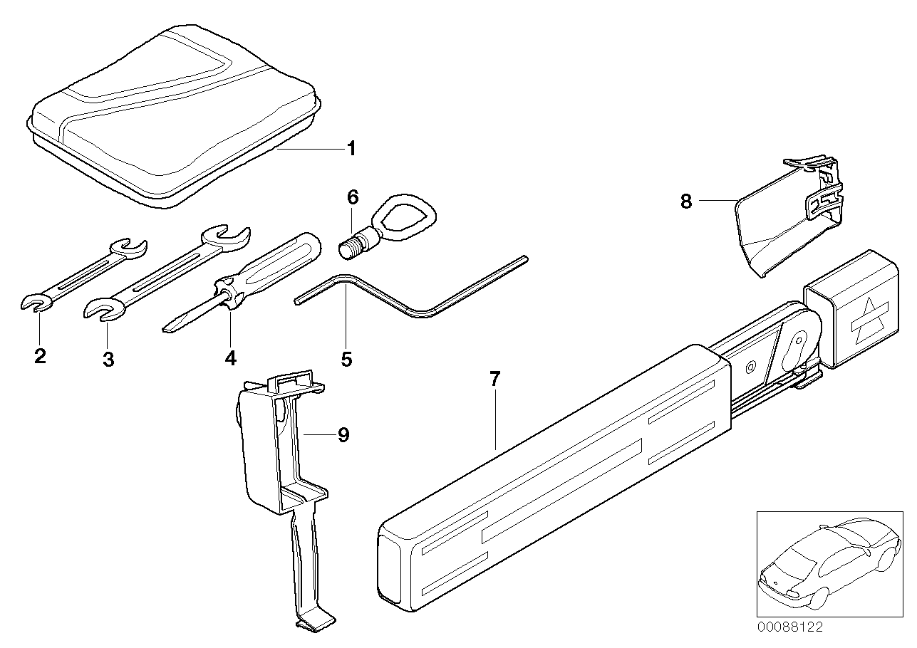 BMW 71116752057 Tool Bag