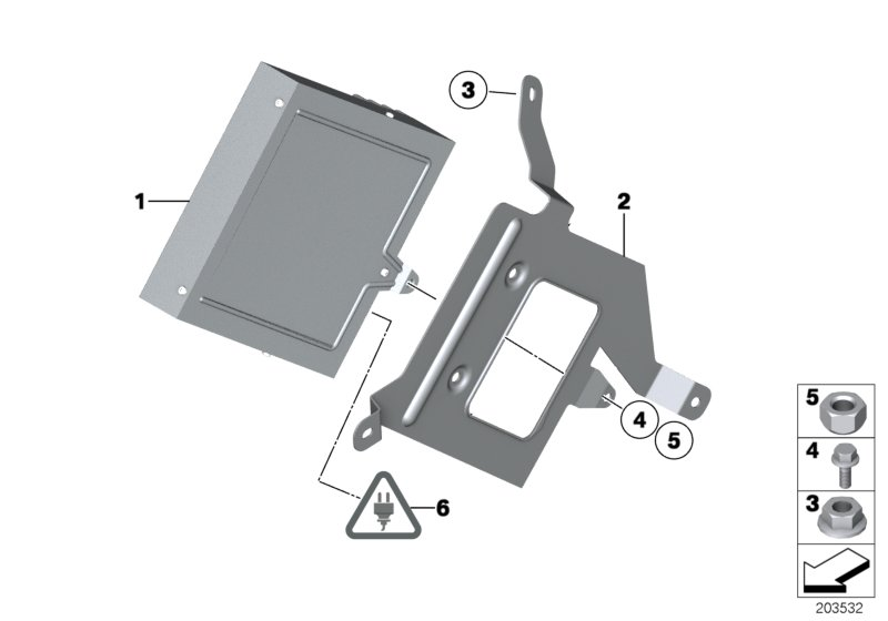 BMW 65129312443 Amplifier Hifi System