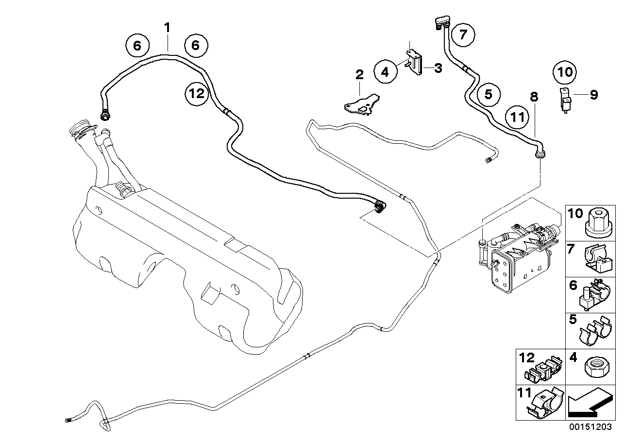 BMW 16137836801 Metal Bracket