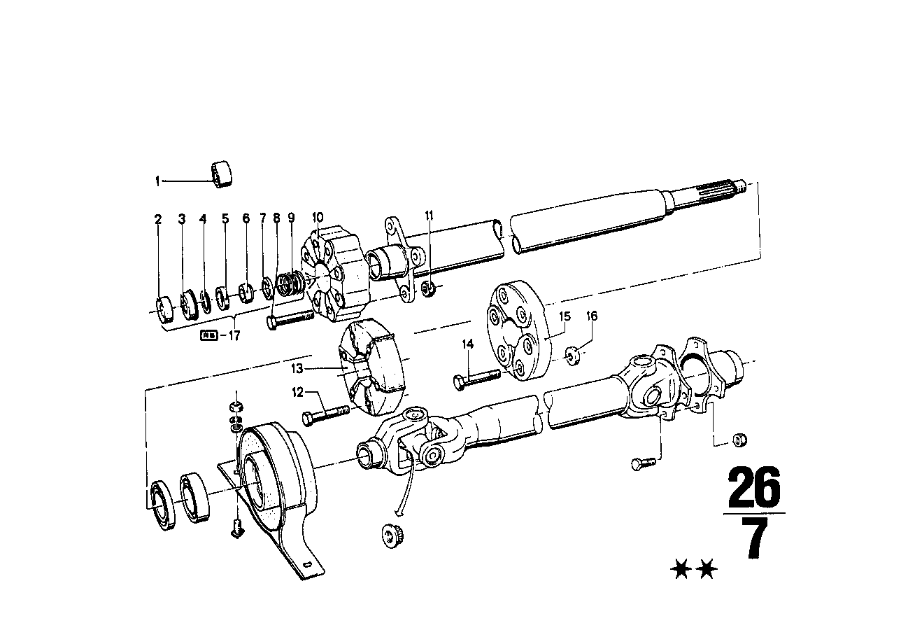 BMW 26111100863 Universal Joint