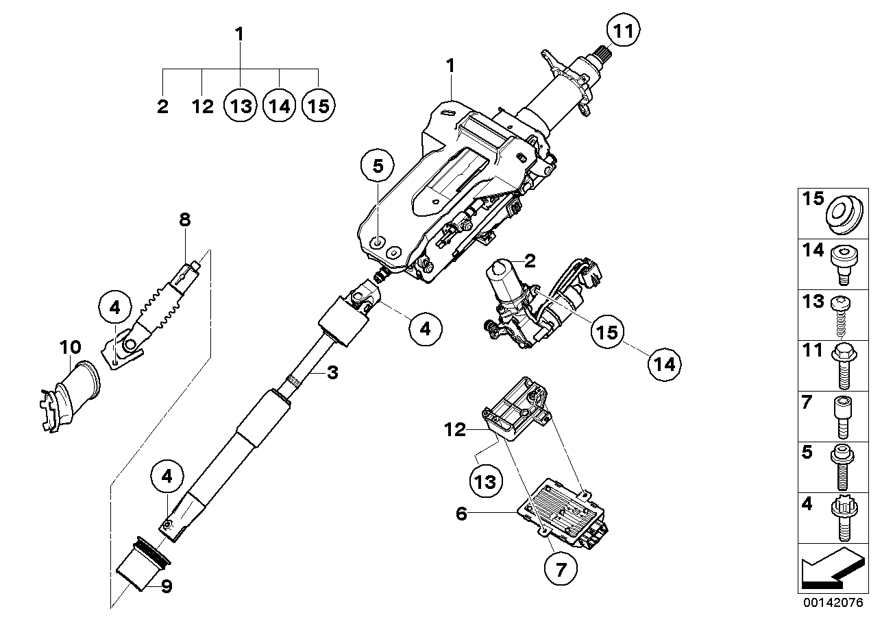 BMW 32306760422 Collar Screw