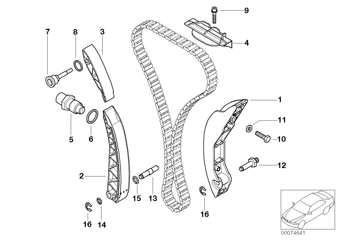 BMW 11317830763 Bearing Bolt