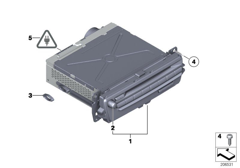 BMW 65129221824 RP Remanufactured Car Infotainment Computer Mid