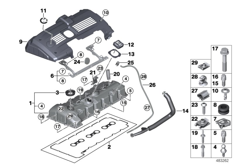 BMW 11127521946 Adapter Screw