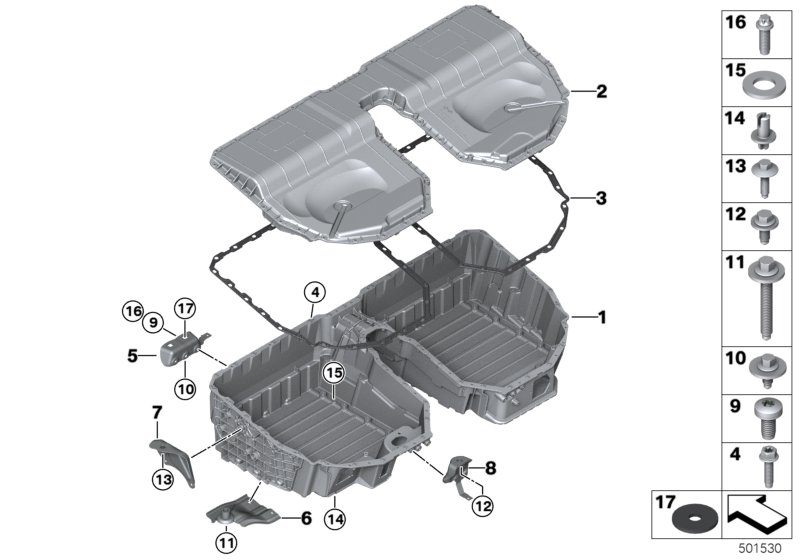 BMW 61258486838 HEX BOLT WITH WASHER