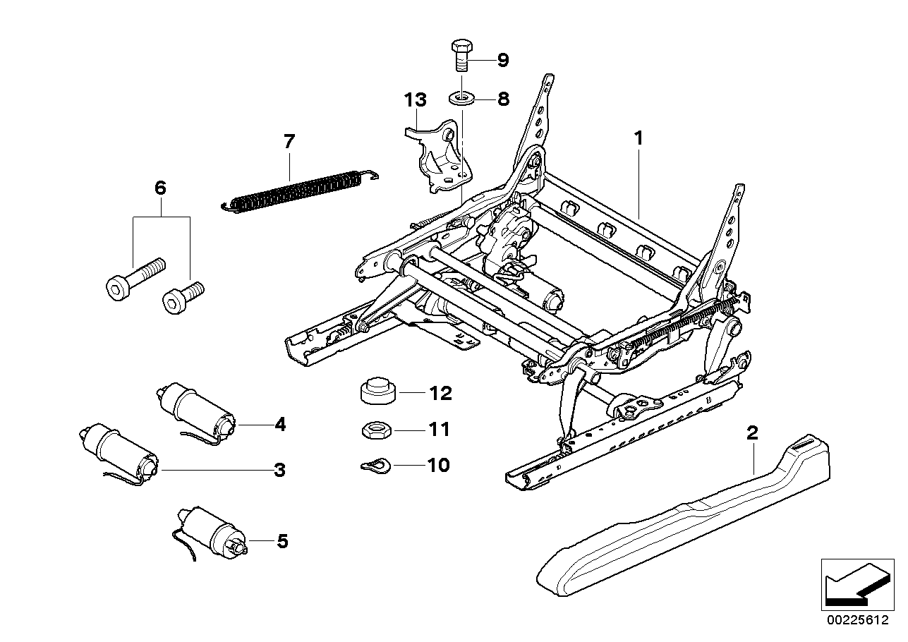 BMW 61117111902 Wiring Co-Drivers Side