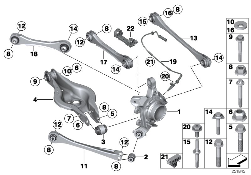 BMW 34526791926 Cable Clip, Triple