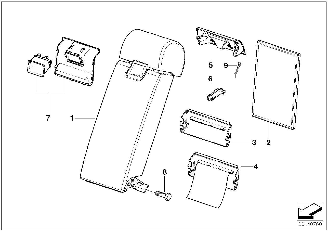 BMW 52208258204 Multi-Purpose Armrest