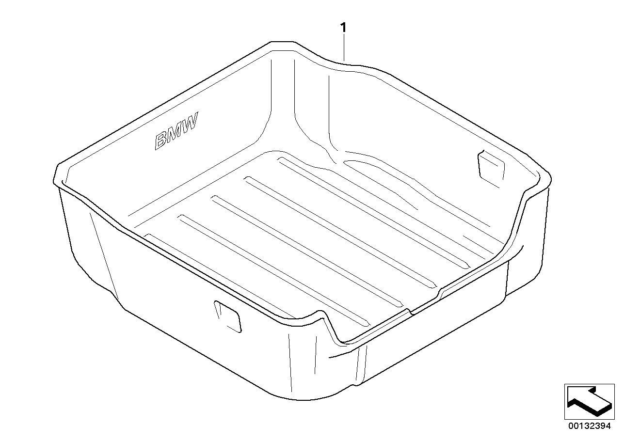 51470440763 BMW Luggage Compartment Pan