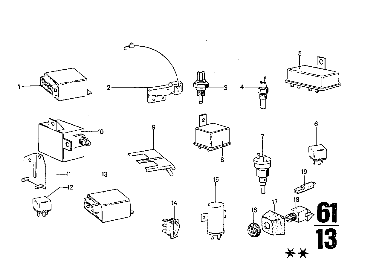 BMW 61311354858 Cold Start Relay